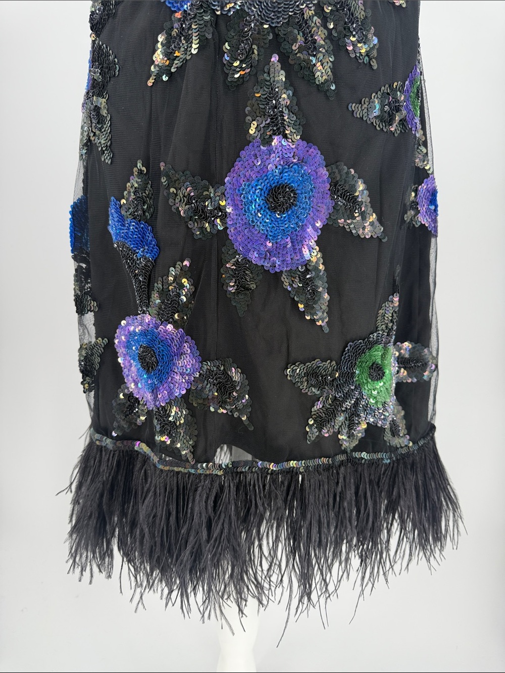 Ungaro Women’s Embellished Feather Cocktail Dress L NWOT - Picture 10 of 12